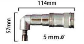 DTAH-M6 (5mm ⌀) 90° Angle Head