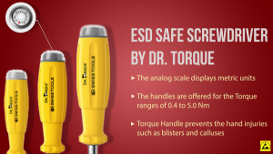 ESD Safe Screwdriver by Dr. Torque ESD Safe Screwdriver by DR. TORQUE